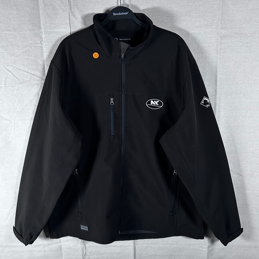 Dri Duck Mens XL Black Softshell Full Zip Jacket‎ NK Logo Workwear Outdoor